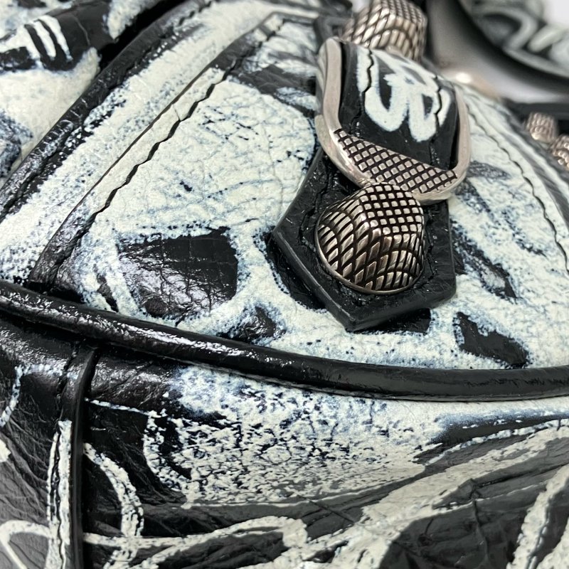 △ Balenciaga 巴黎世家 Black Goatskin Le Cagole XS Shoulder Bag 671309 黑色山羊皮肩背袋 - 267005135-7