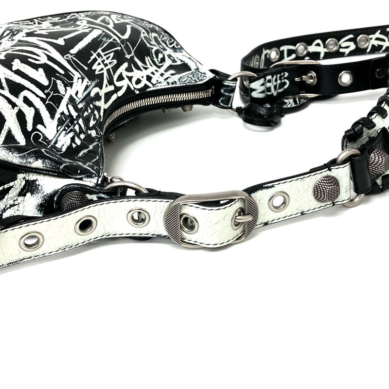 △ Balenciaga 巴黎世家 Black Goatskin Le Cagole XS Shoulder Bag 671309 黑色山羊皮肩背袋 - 267005135-11