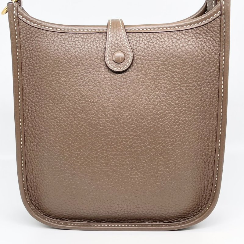 HERMES Mini Evelyne 16 錫器灰色斜背包-1