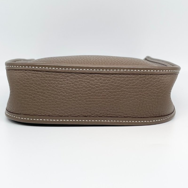 HERMES Mini Evelyne 16 錫器灰色斜背包-2