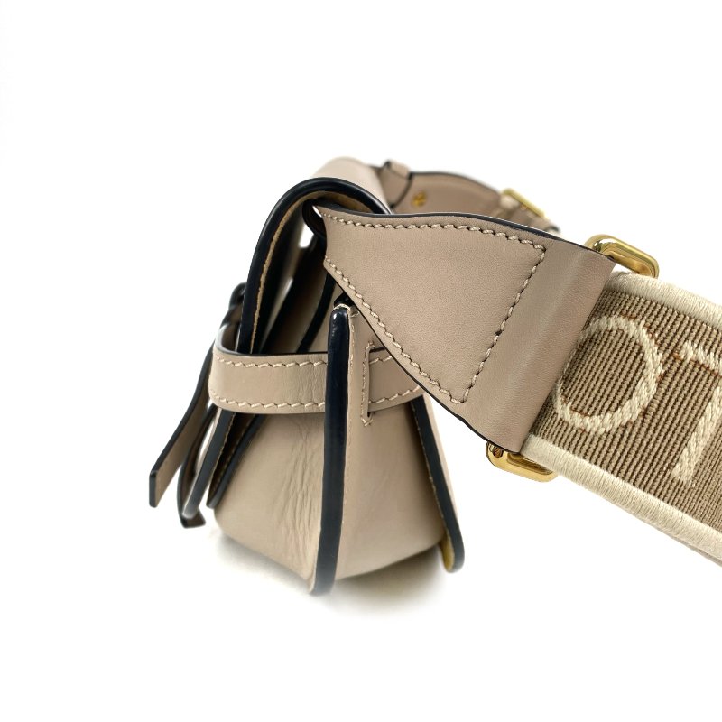 △ Loewe 羅意威 Beige Calfskin Mini Gate Dual Shoulder Bag 淺褐色小牛皮肩背袋 - 267004542-3