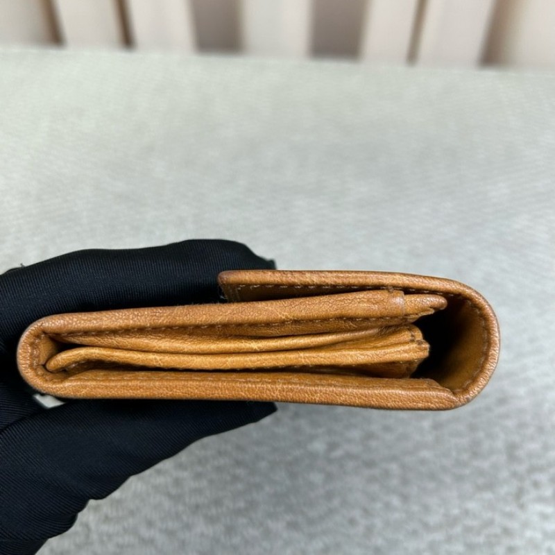 古馳Gucci老花長款錢包手拿包 經典雙G帆布配黃褐色 卡位充足 容量實用 日常使用方便百搭-10