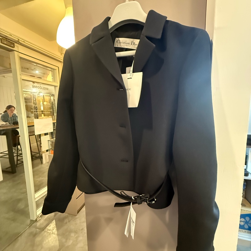 Dior Black jacket 附腰帶-4