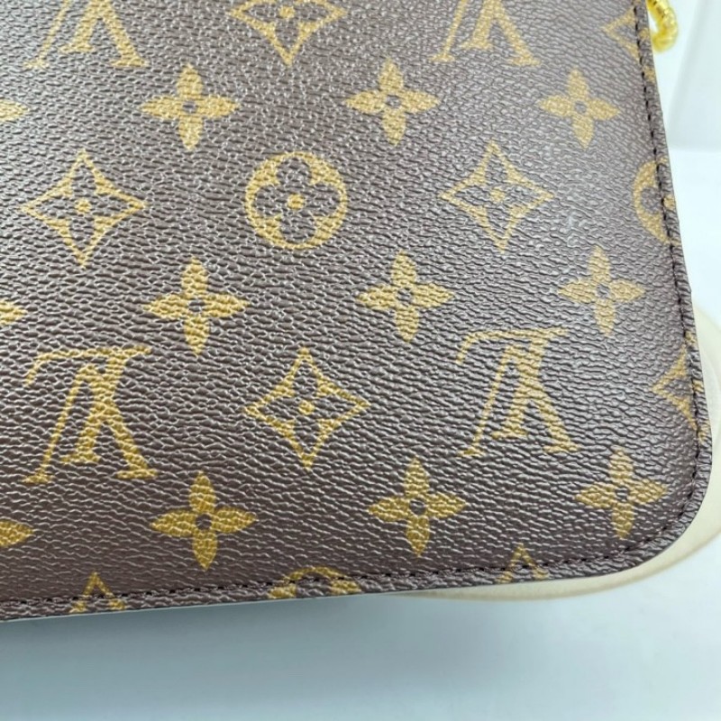 LV路易威登 20年票 Pochette Metis老花郵差包中號 經典老花配色 塗層帆布拼牛皮 肩帶可調節 手提單肩斜挎都可以-10