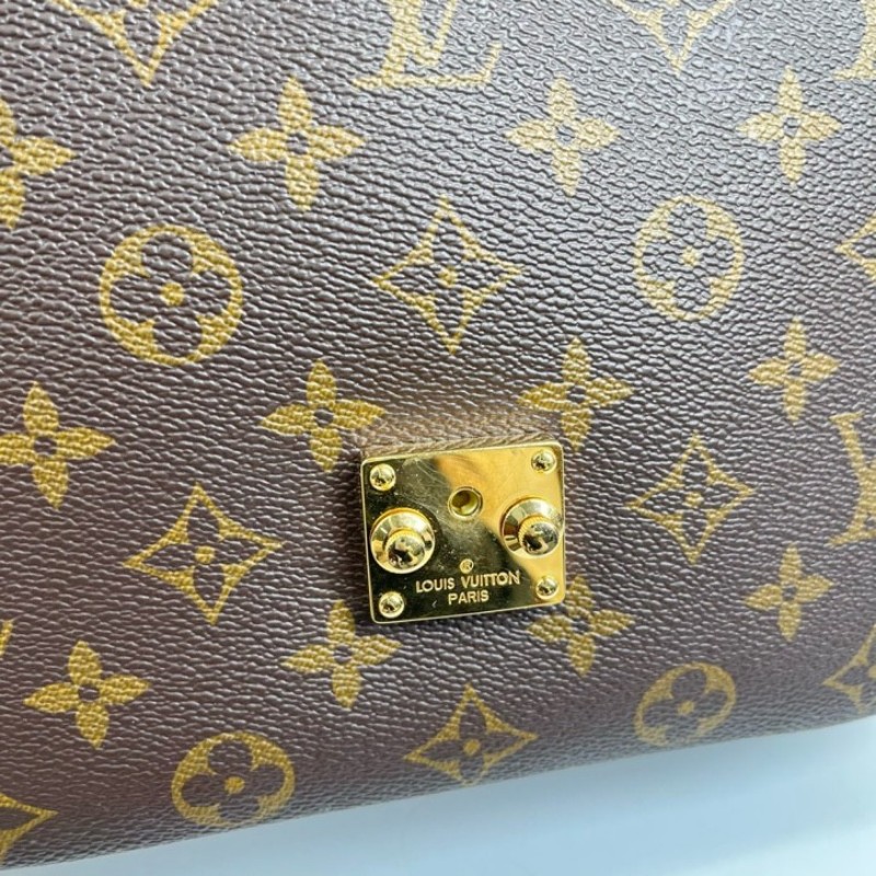 LV路易威登 20年票 Pochette Metis老花郵差包中號 經典老花配色 塗層帆布拼牛皮 肩帶可調節 手提單肩斜挎都可以-13