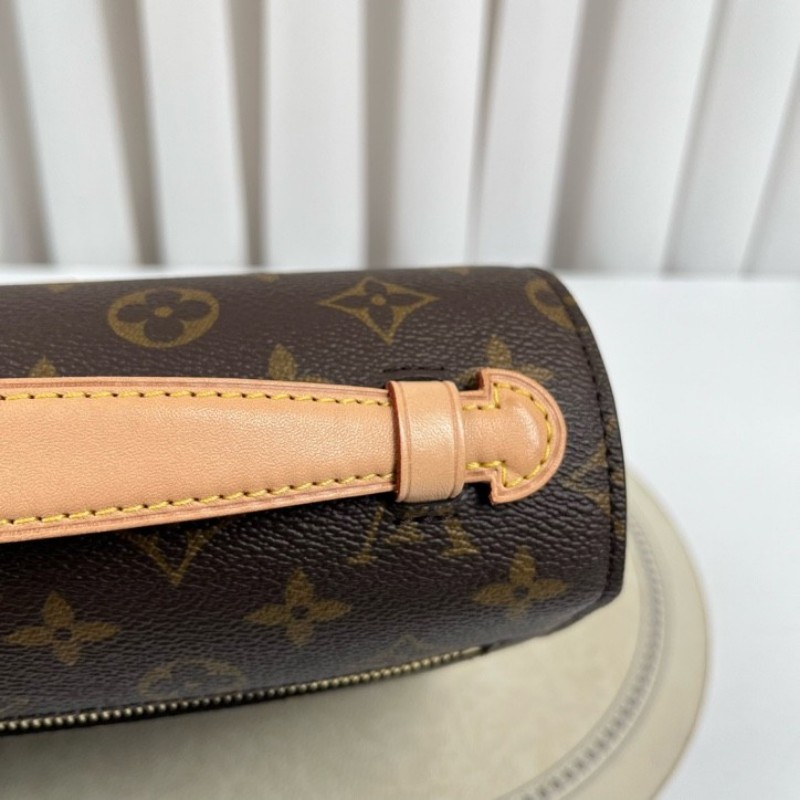 LV路易威登 20年票 Pochette Metis老花郵差包中號 經典老花配色 塗層帆布拼牛皮 肩帶可調節 手提單肩斜挎都可以-19