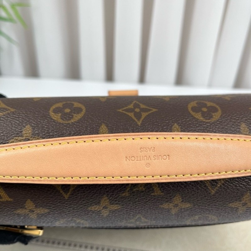 LV路易威登 20年票 Pochette Metis老花郵差包中號 經典老花配色 塗層帆布拼牛皮 肩帶可調節 手提單肩斜挎都可以-20