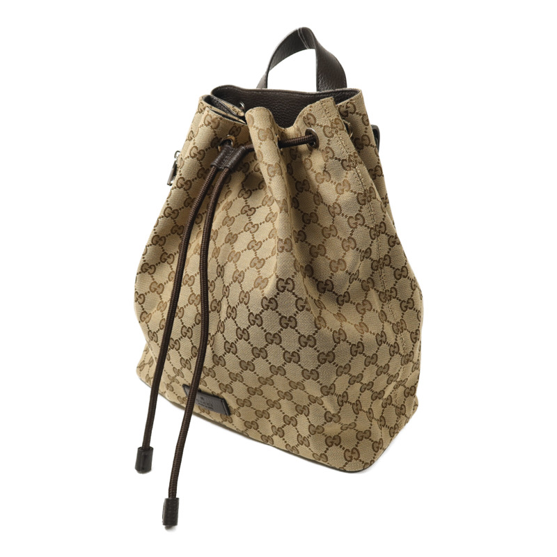 GUCCI 帆布Rucksack銀扣背包-2