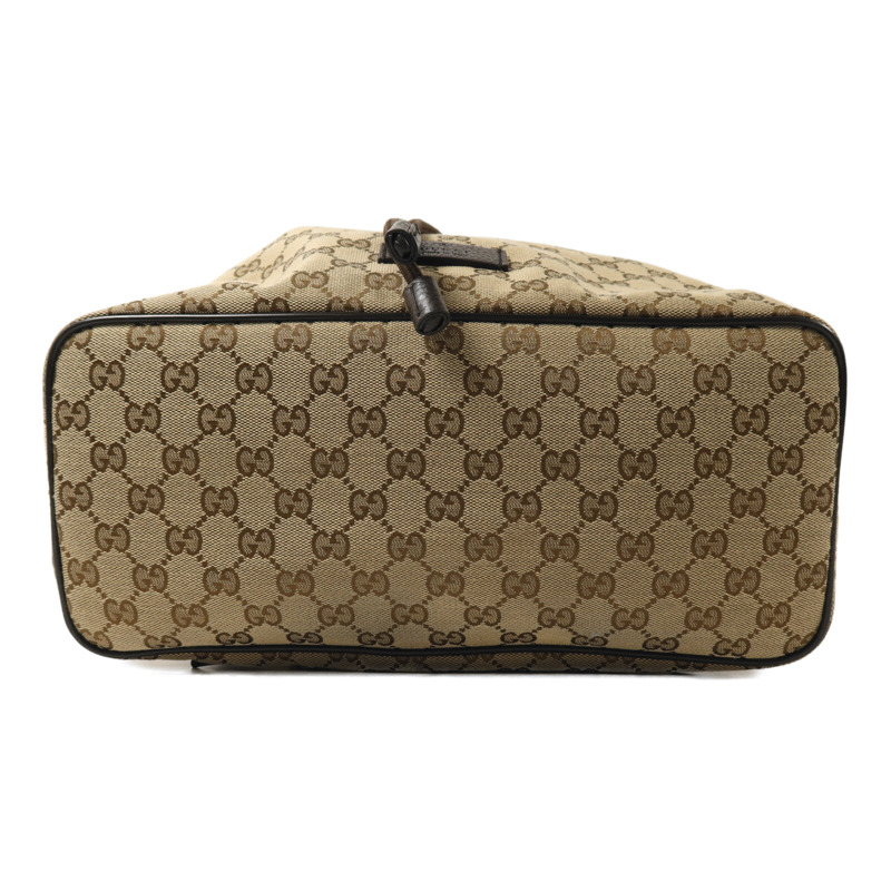 GUCCI 帆布Rucksack銀扣背包-3