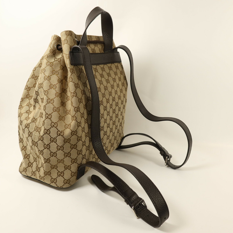GUCCI 帆布Rucksack銀扣背包-9