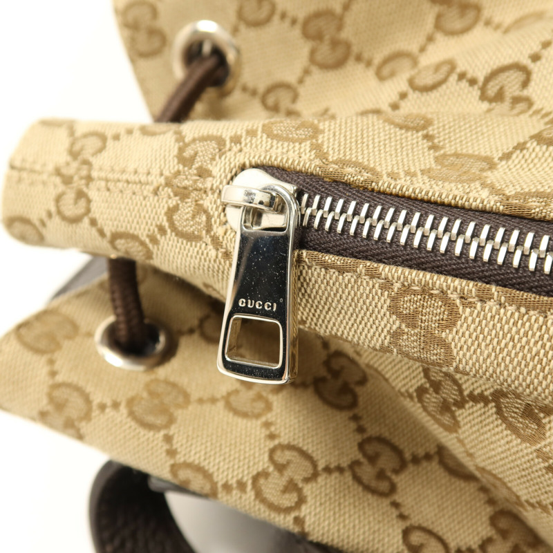 GUCCI 帆布Rucksack銀扣背包-10