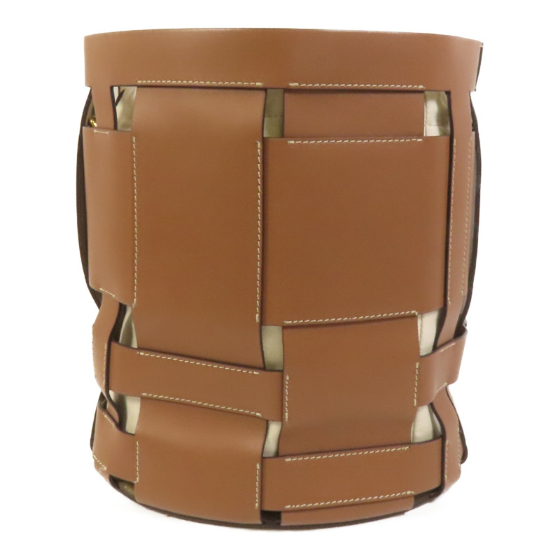 BURBERRY 牛皮皮革/帆布Shoulder Bag金扣肩背袋-1