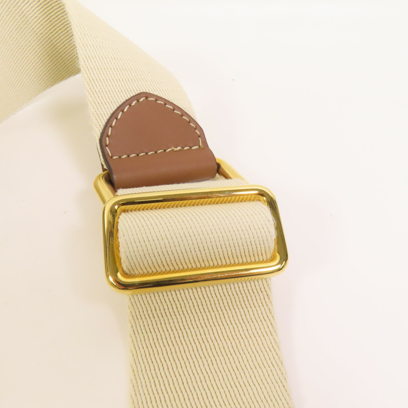 BURBERRY 牛皮皮革/帆布Shoulder Bag金扣肩背袋-6