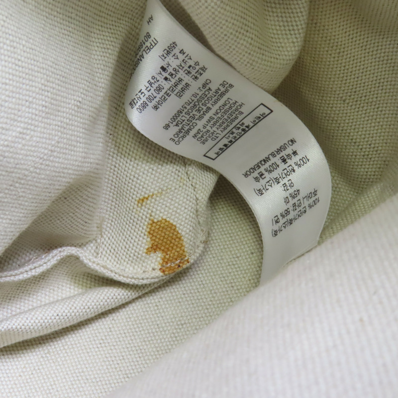 BURBERRY 牛皮皮革/帆布Shoulder Bag金扣肩背袋-15