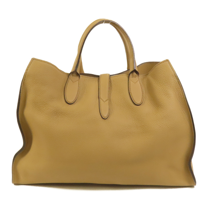 GUCCI 牛皮皮革Jackie Soft Tote銀扣手挽袋-1