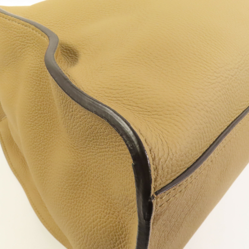 GUCCI 牛皮皮革Jackie Soft Tote銀扣手挽袋-13