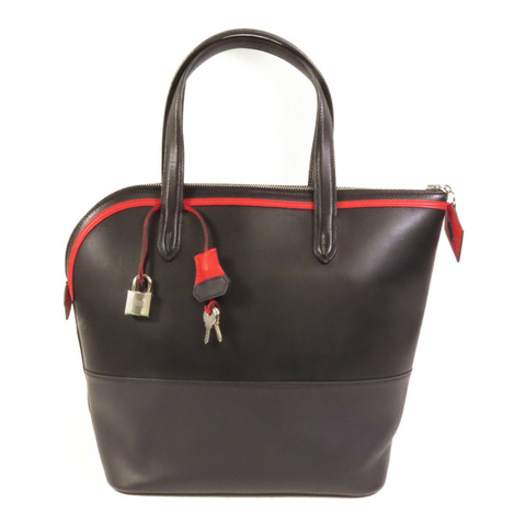 HERMES 【Hermes Fair】Evercolor皮革Transat Sailor銀扣手挽袋Noir