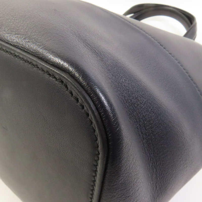 HERMES Evercolor皮革Transat Sailor銀扣手挽袋Noir-12