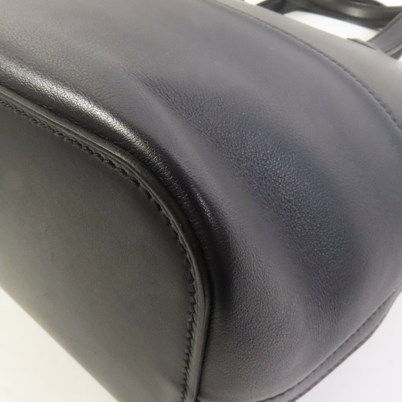 HERMES Evercolor皮革Transat Sailor銀扣手挽袋Noir-14