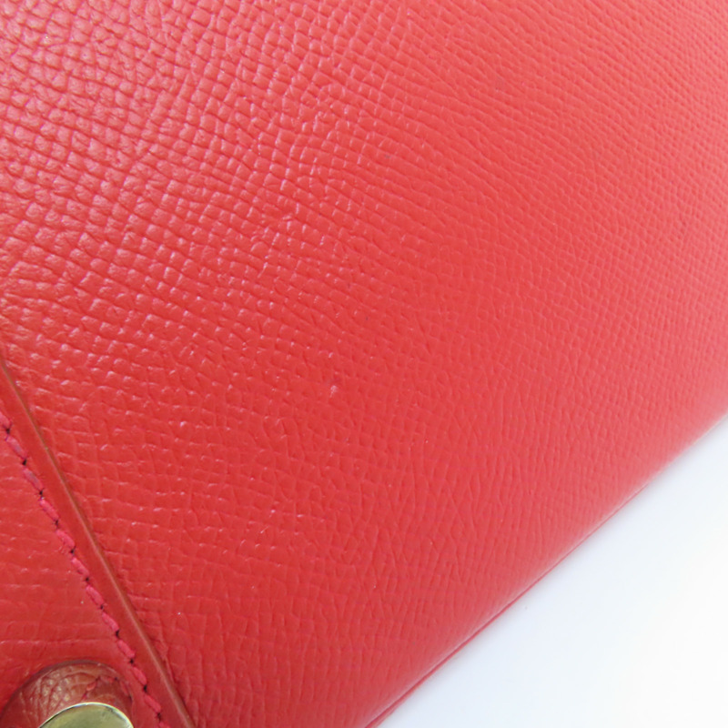 HERMES Epsom皮革Birkin 30金扣手挽袋Rouge Casaque-15