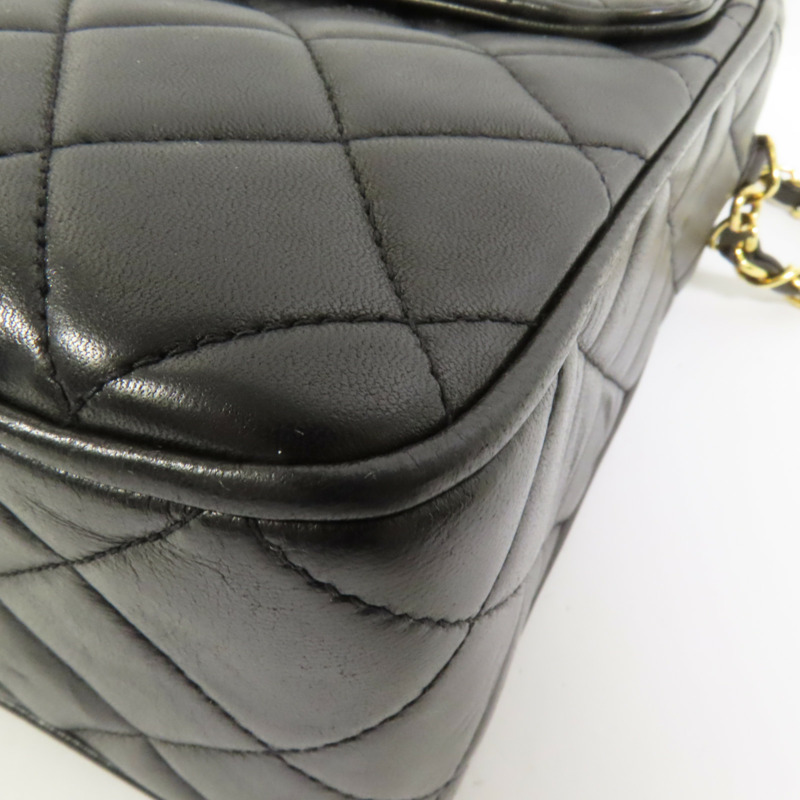 CHANEL 羊皮皮革Vintage Chain Shoulder Bag金扣鏈帶肩背袋-13