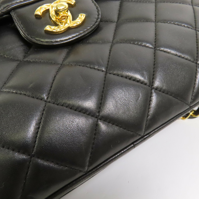 CHANEL 羊皮皮革Vintage Chain Shoulder Bag金扣鏈帶肩背袋-15