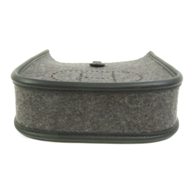 HERMES 羊毛Evelyne TPM銀扣肩背袋-3