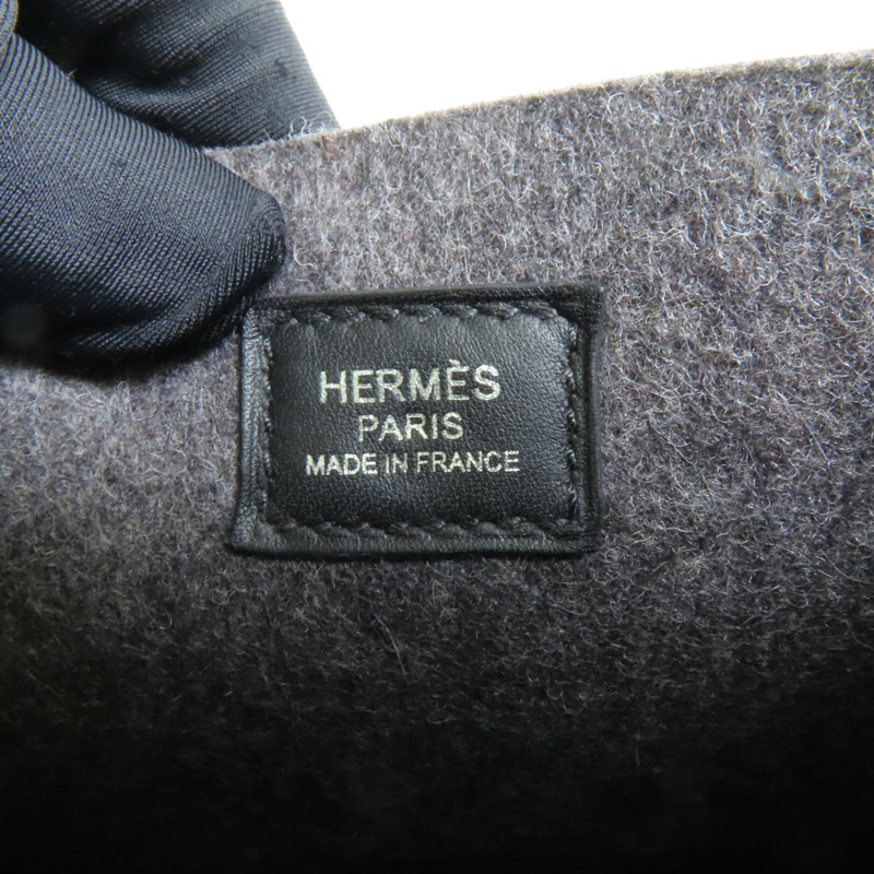 HERMES 羊毛Evelyne TPM銀扣肩背袋-10