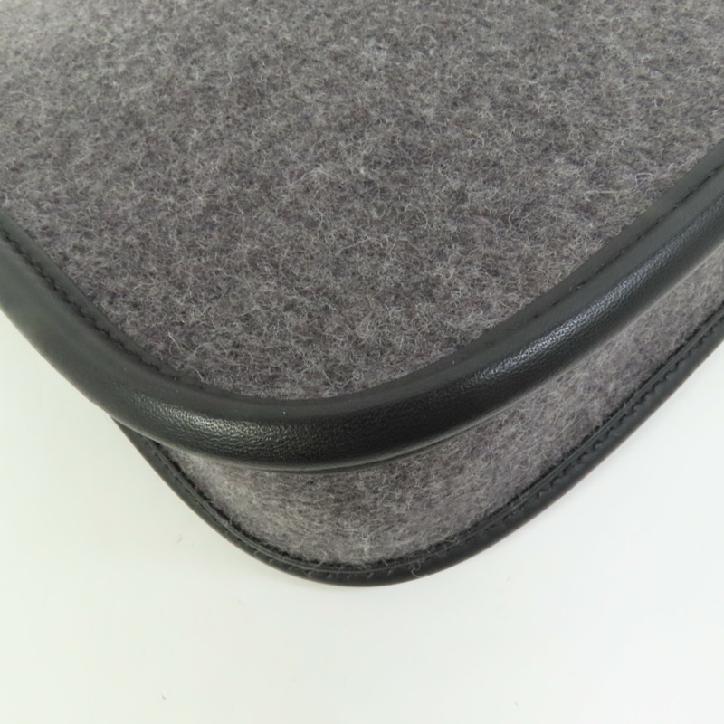 HERMES 羊毛Evelyne TPM銀扣肩背袋-12