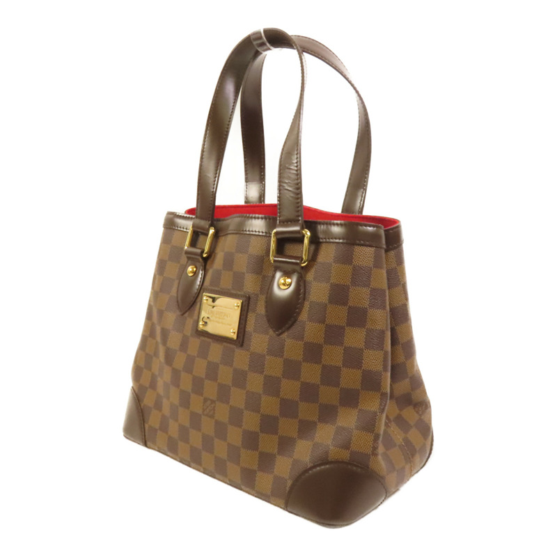LOUIS VUITTON Damier Hampstead PM金扣手挽袋-2