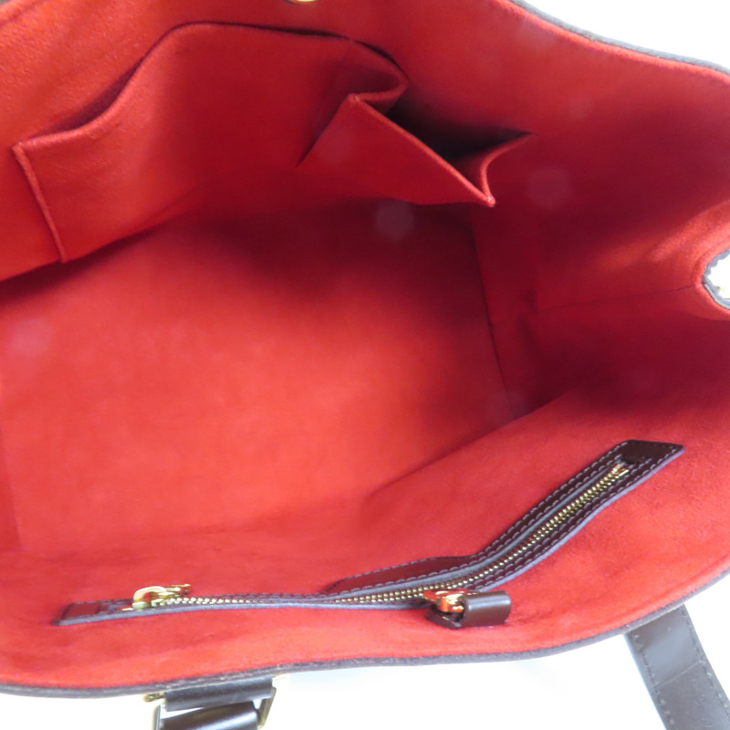 LOUIS VUITTON Damier Hampstead PM金扣手挽袋-4