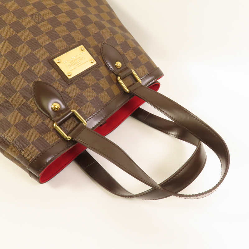 LOUIS VUITTON Damier Hampstead PM金扣手挽袋-5