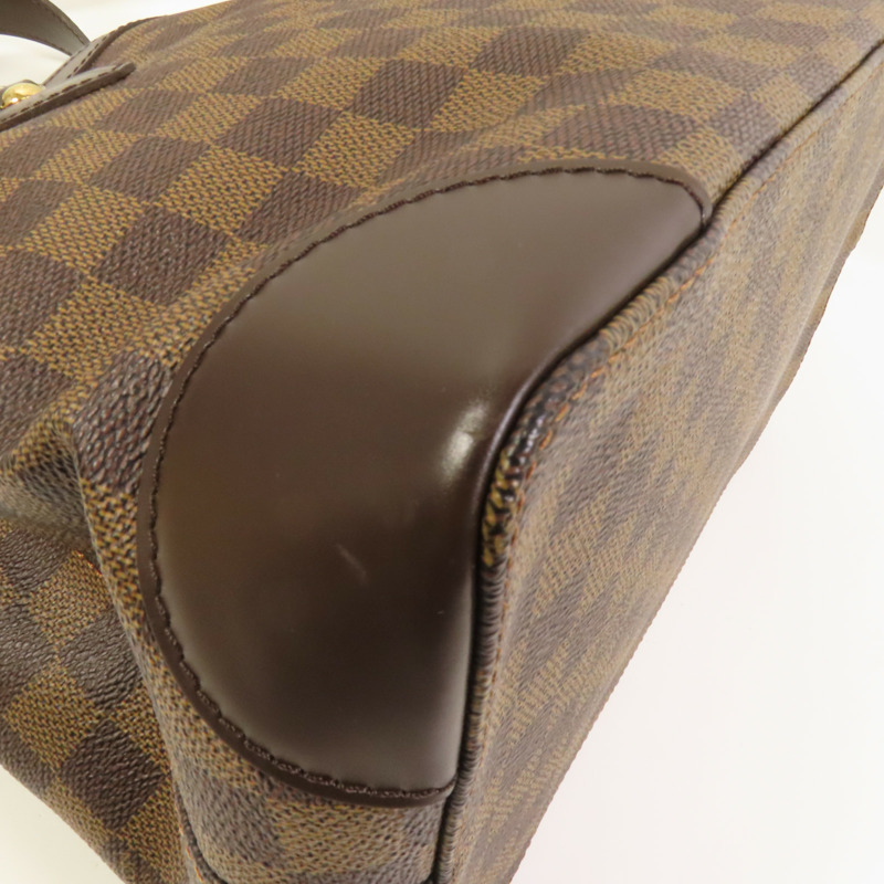 LOUIS VUITTON Damier Hampstead PM金扣手挽袋-12