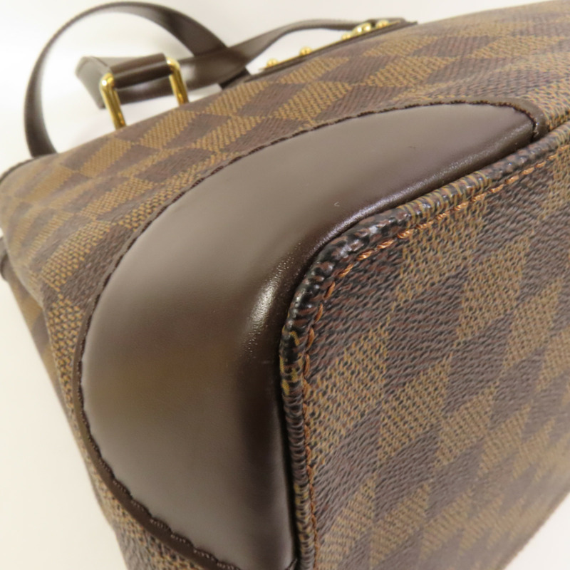 LOUIS VUITTON Damier Hampstead PM金扣手挽袋-13