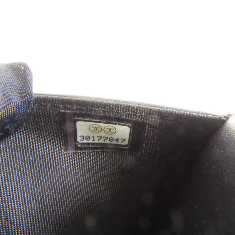 CHANEL 牛皮皮革Boy Woc鏈帶肩背袋-9