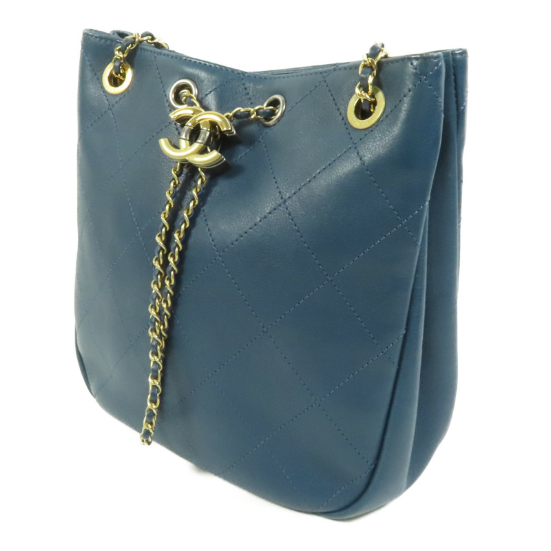 CHANEL 牛皮皮革Chain Shoulder鏈帶肩背袋-2