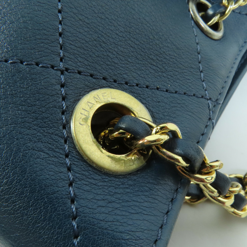 CHANEL 牛皮皮革Chain Shoulder鏈帶肩背袋-6