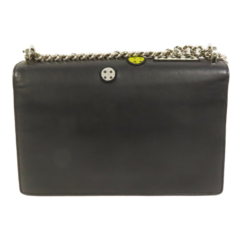 Dior 牛皮皮革Chain Shoulder銀扣鏈帶肩背袋-1