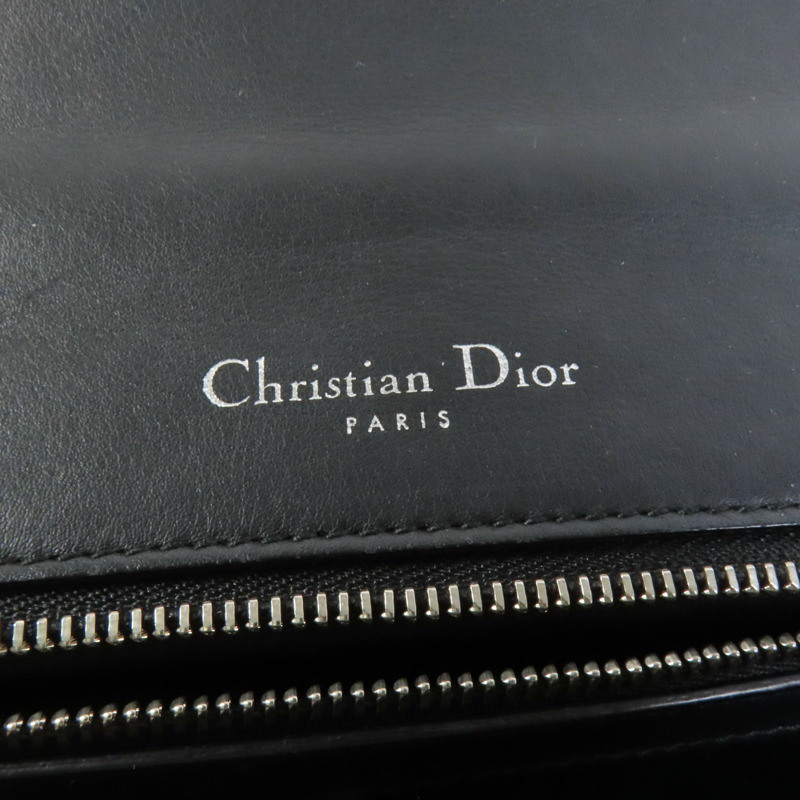 Dior 牛皮皮革Chain Shoulder銀扣鏈帶肩背袋-9