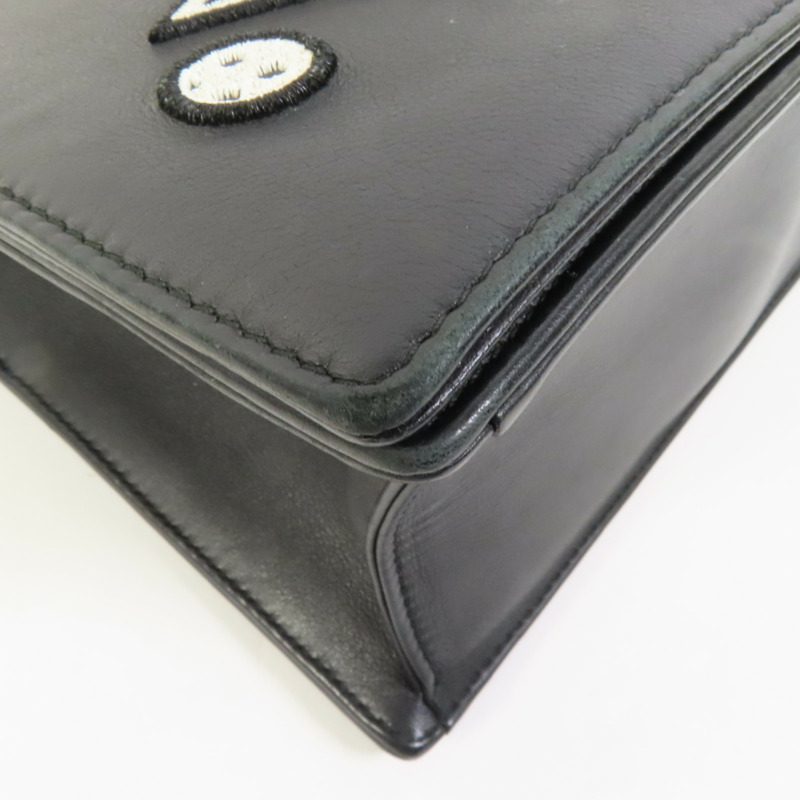 Dior 牛皮皮革Chain Shoulder銀扣鏈帶肩背袋-13