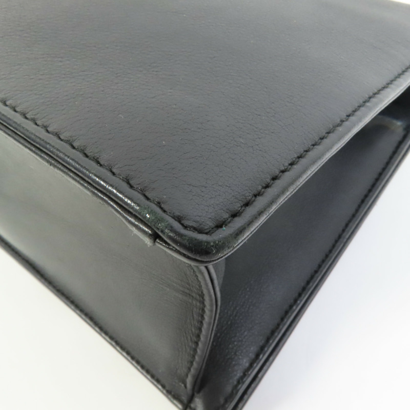 Dior 牛皮皮革Chain Shoulder銀扣鏈帶肩背袋-16