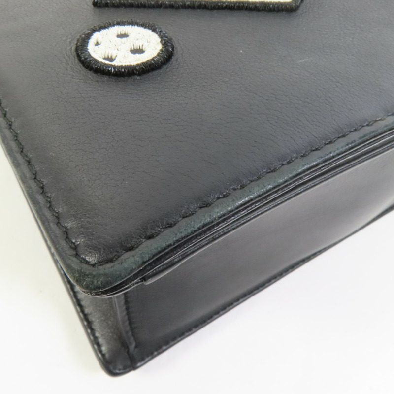 Dior 牛皮皮革Chain Shoulder銀扣鏈帶肩背袋-17