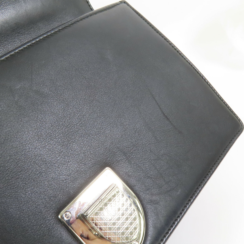 Dior 牛皮皮革Chain Shoulder銀扣鏈帶肩背袋-18