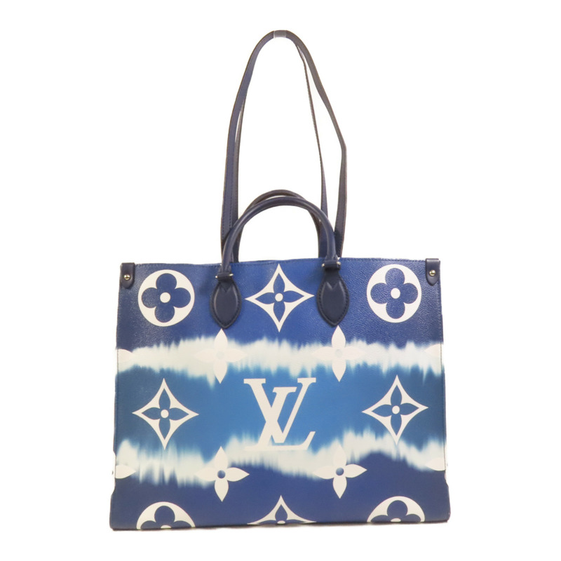 LOUIS VUITTON Monogram Escale On The Go銀扣手挽肩背兩用袋-1