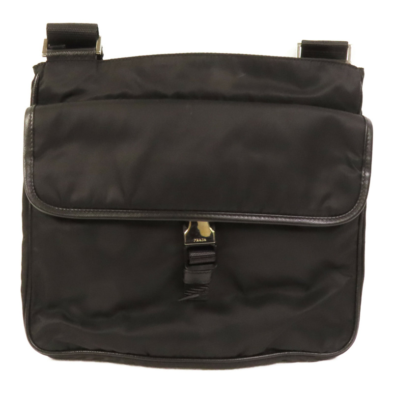 PRADA 尼龍Shoulder Bsg銀扣肩背袋-1