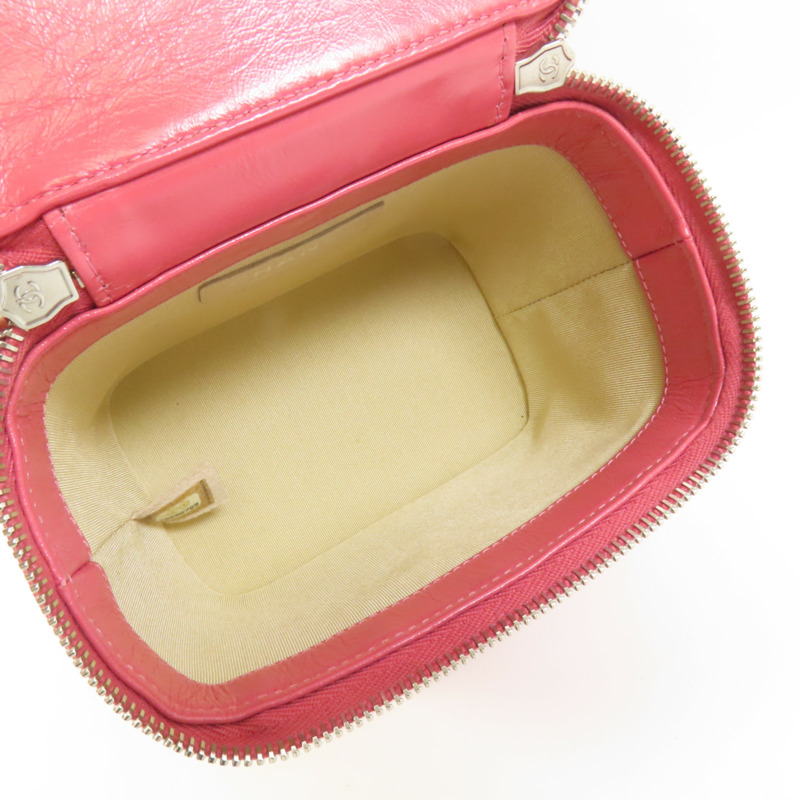 CHANEL Wicker Vanity銀扣鏈帶手挽肩背兩用袋-4