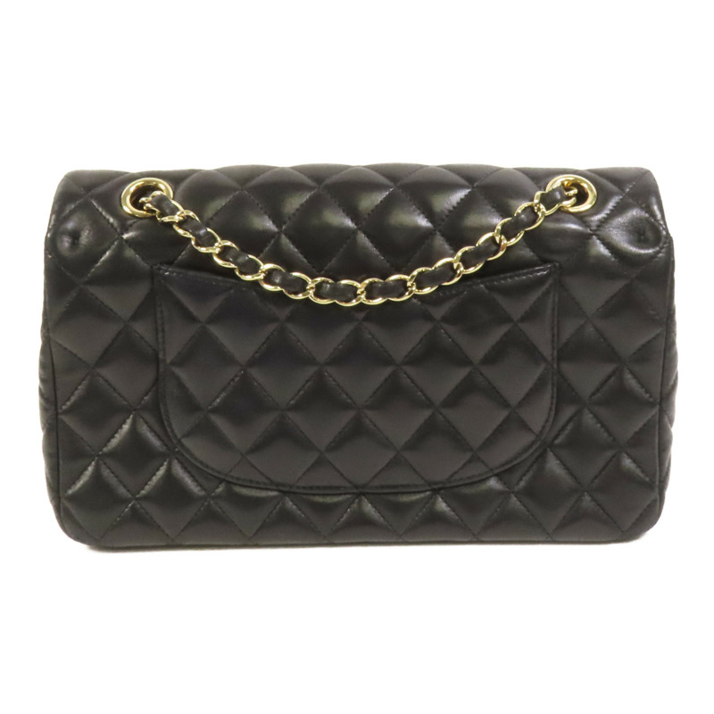 CHANEL 羊皮皮革Chain Shoulder金扣鏈帶肩背袋-1