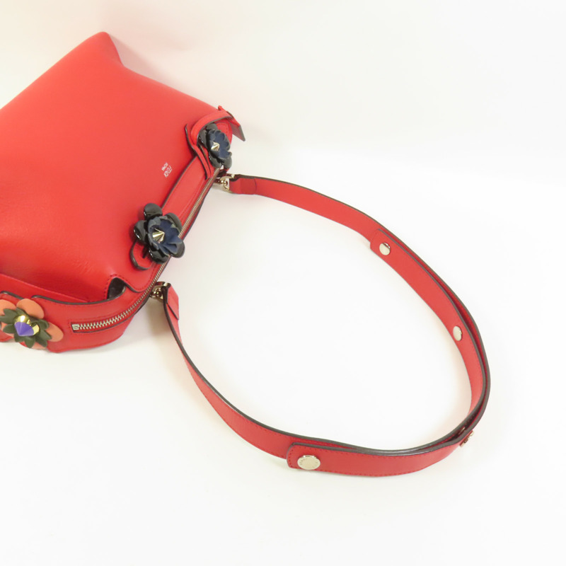 FENDI 牛皮皮革By The Way Medium銀扣手挽肩背兩用袋-5