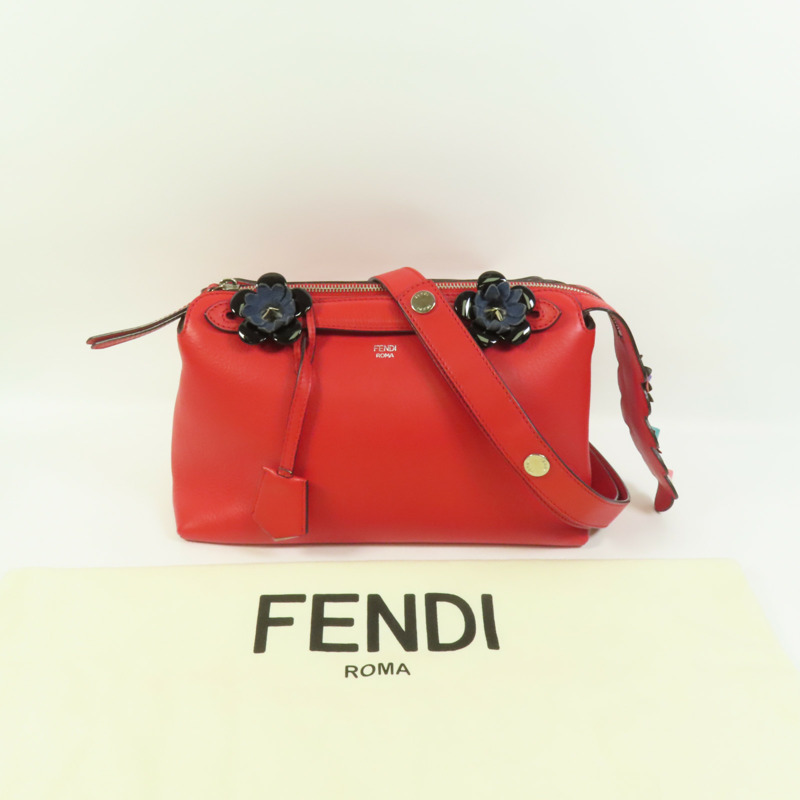 FENDI 牛皮皮革By The Way Medium銀扣手挽肩背兩用袋-13