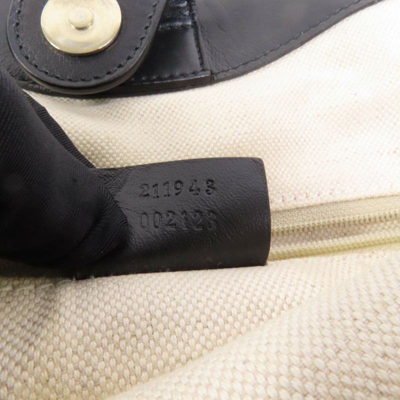 GUCCI 帆布Tote Bag金扣手挽袋-8